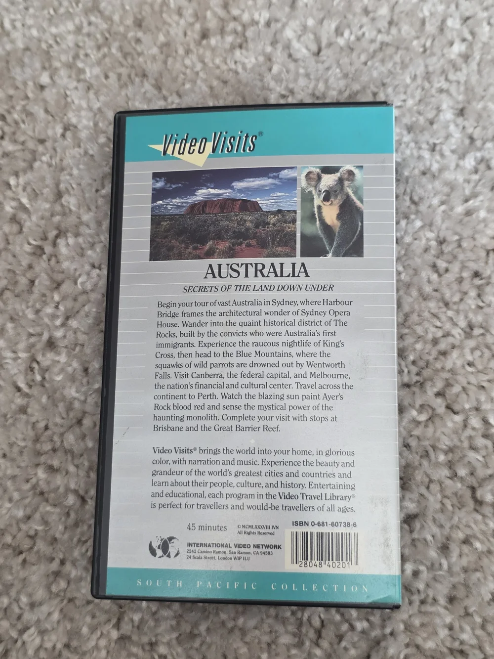 Australia VHS Tape - Teal/Black
